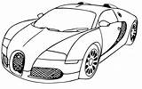 Bugatti Veyron Colouring sketch template