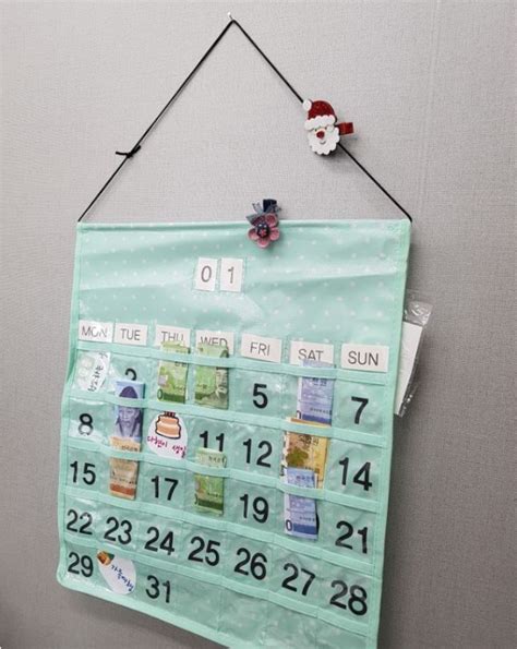 monthly pocket calendar clairla