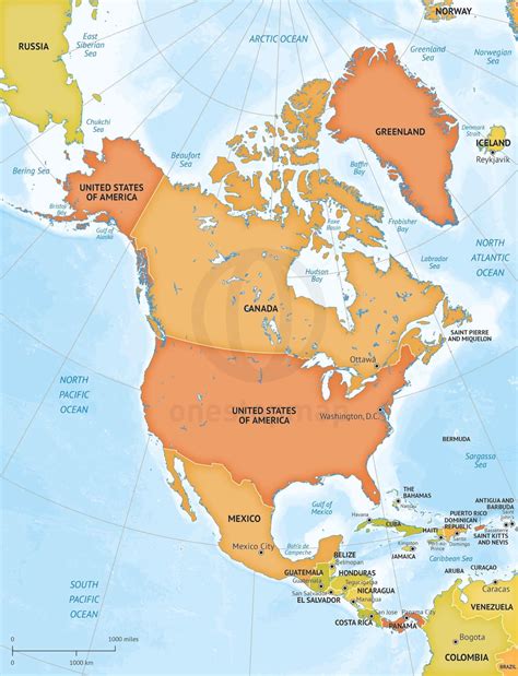 vector map north america bathymetry  stop map