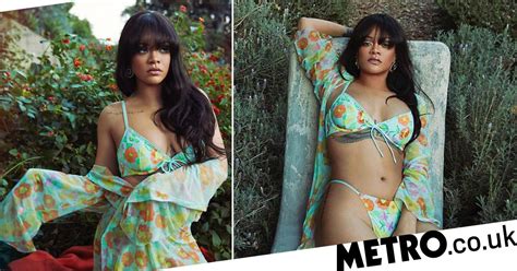 rihanna stuns in florals for spring in new savage x fenty campaign