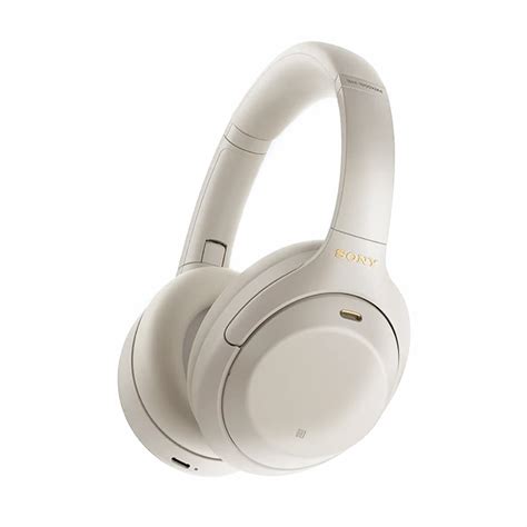 sony wh xm wireless noise cancelling  ear headphones silver