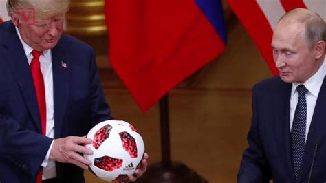 putin s soccer ball t to trump undergoing security screening
