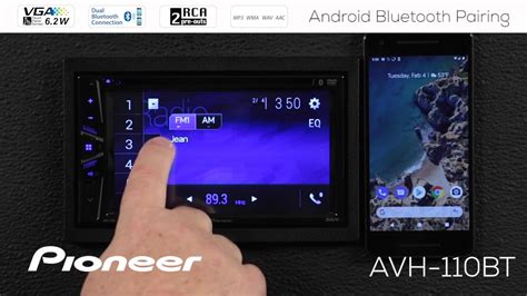 pioneer avh bt android phone bluetooth pairing youtube