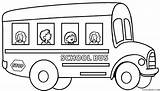Coloring Bus School Pages Kids Buses Print Printable Colorir Schoolbus Worksheet Cool2bkids ônibus sketch template