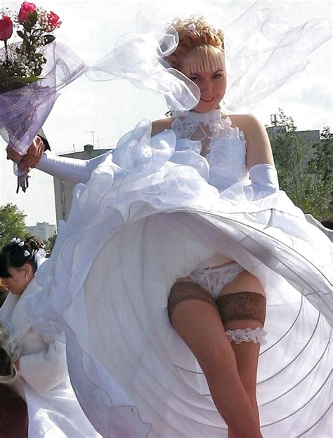 345 Brides Wedding Amateur White Panties Voyeur Upskirt