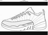 Albanysinsanity Shoe Jordans Outline Xx9 Colouring sketch template