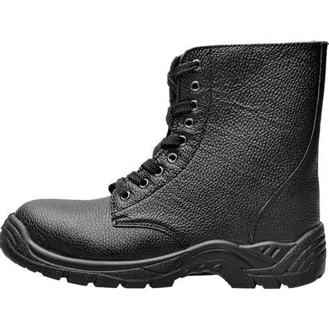 leather combat boot