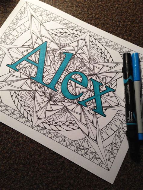 alex coloring page   original drawing doodle patterns art