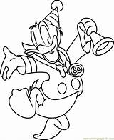 Donald Duck Coloring Pages Dancing Coloringpages101 sketch template