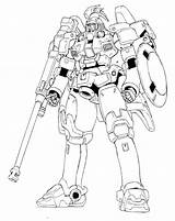 Gundam Wing sketch template