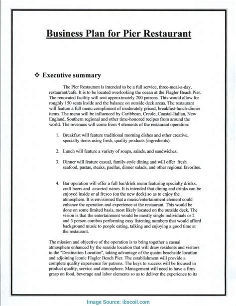 executive summary   business plan template  professional templates