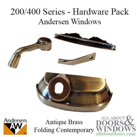 andersen casement window  series hardware pack folding traditional antique brass