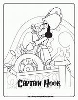 Coloring Pirates Jake Neverland Pages Captain Popular sketch template