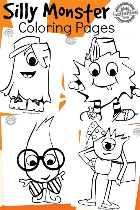 monster coloring pages  kids