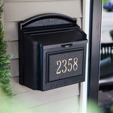 whitehall personalized wall mount mailbox mailboxes  hayneedle