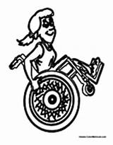Wheelchair Coloring Olympics Special sketch template