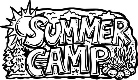 summer camp coloring pages  getdrawings