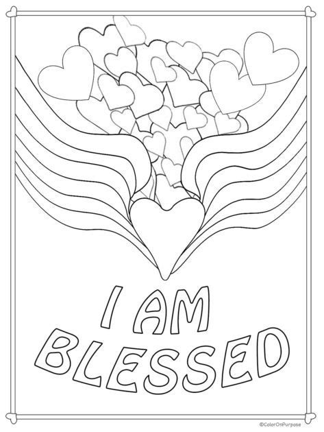 blessed coloring page color  purpose