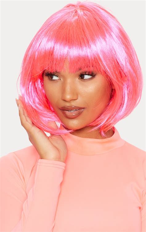 pink bob wig accessories prettylittlething usa