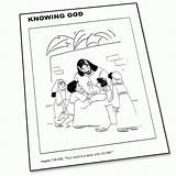 Coloring God Knowing Pages sketch template