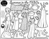Paper Coloring Pages Doll Marisole Dolls Print Monday Printable 1930s Paperthinpersonas 1930 Summer Friends Historical Color Click Crafts Colouring Wardrobe sketch template