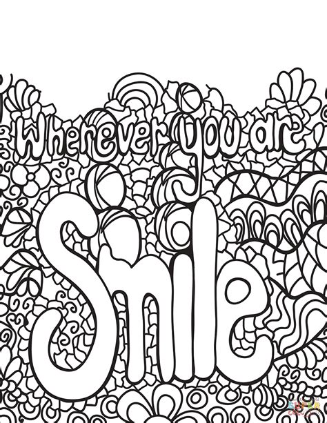 smile coloring page  printable coloring pages
