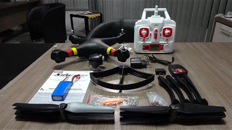 syma xw unboxing  detalhes  quadricoptero drone fpv portugues english subs youtube