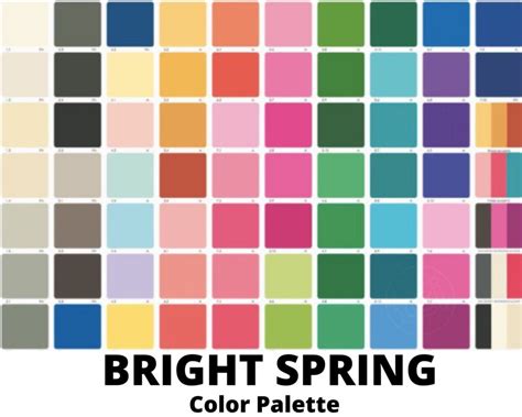 bright spring color palette  wardrobe  makeup