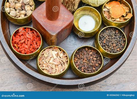 set  herb  spa therapy stock photo image  healthy water
