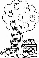Coloring Pages Orchard Apple Getcolorings Printable Picking Tree Print Color sketch template