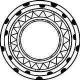 Aztec Circle Coloring Shape Wecoloringpage sketch template