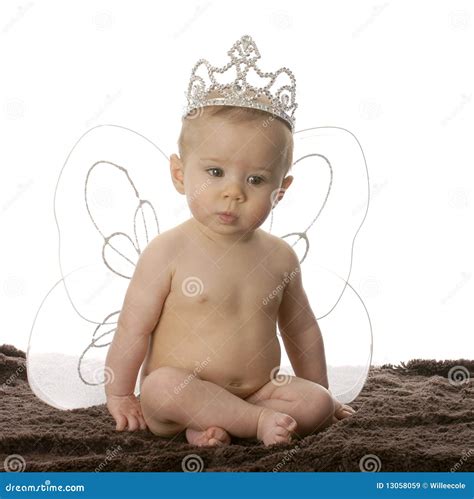 de engel van de baby stock afbeelding image  bruin