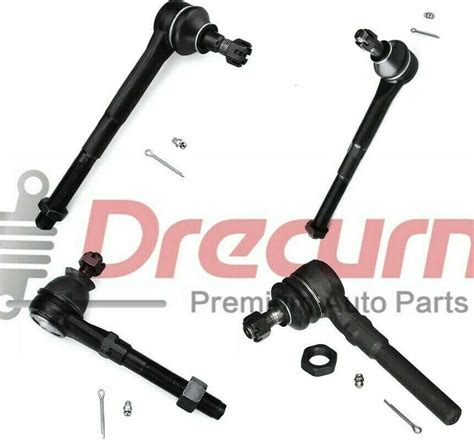 4pcs Innerandouter Tie Rod End For Expedition Ford F150 F250 F150