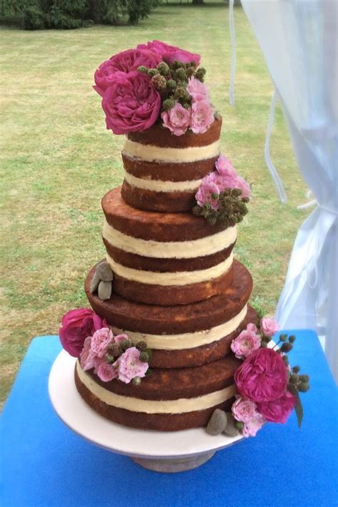 pin on naked rustic wedding cakes
