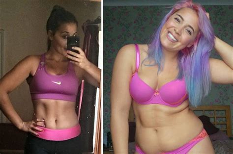 body positive blogger shares before and after
