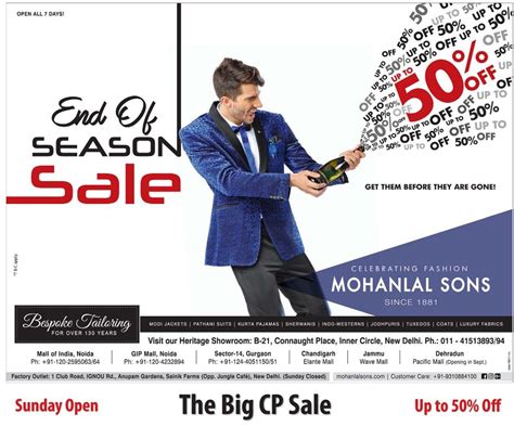 advertisement   big  sale   man   blue suit holding