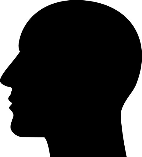 human head silhouette  getdrawings