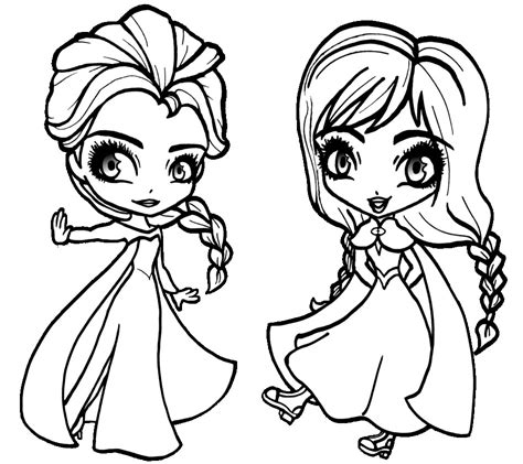 elsa  anna coloring pages printable  getcoloringscom