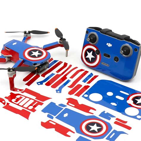 wrap skin decal stickers captain america dji mini  drone accessories australia