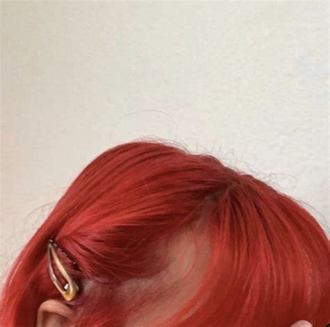 𝗋𝖾𝖽𝗋𝖼𝗌𝖾 short red hair aesthetic hair dyed red hair