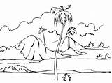 Coloring Pages Scenery Landscape Library Clipart sketch template