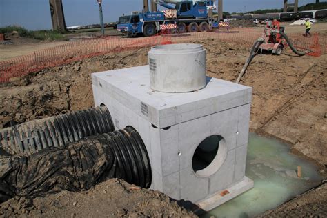 junction boxes  storm drain manholes del zotto precast concrete