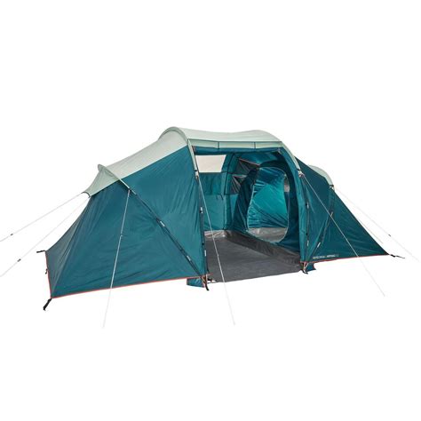 camping tent  poles arpenaz   people  bedrooms quechua decathlon