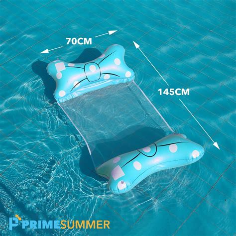 primeoutdoor waterhangmat strik turquoise luchtbed zwembad opblaasbaar bolcom