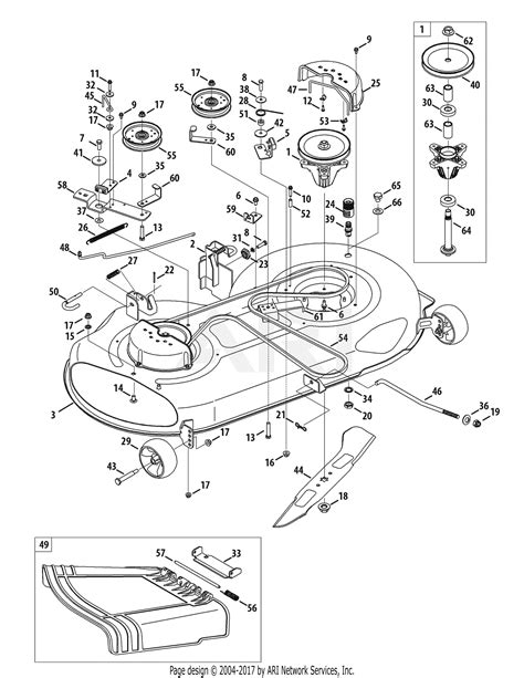 troy bilt wxkt horse  parts diagram  mower deck