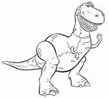 Rex Toy Story Coloring Pages Dinosaur Printable Color Toys Cartoon Print Book Disney Getcolorings Birthday Tattoo Getdrawings Dinosaurs sketch template