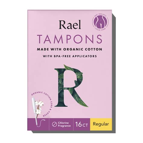 Tampons Organic Absorbent And Effective Rael