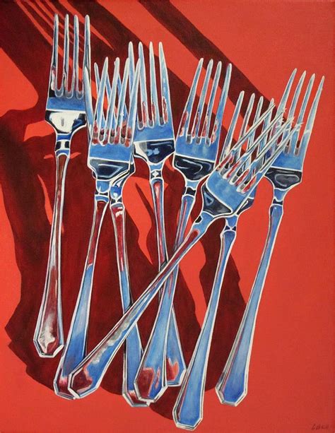 fork reflections painting painting  lillian bell fine art america