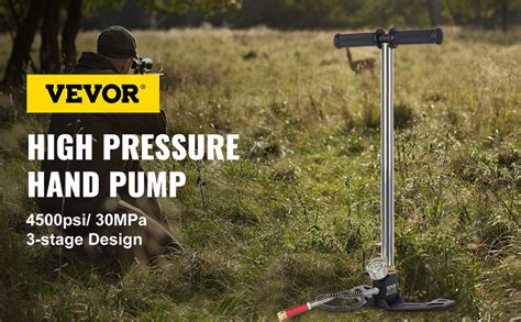 Vevor Vevor High Pressure Hand Pump 3 Stage Up To 4500 Psi Pcp Pump