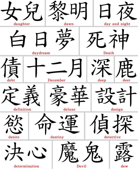 Tattoos Chines Symbol Tattoos And Kanji Symbol Tattoos